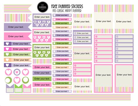 Free Planner Stickers Printable